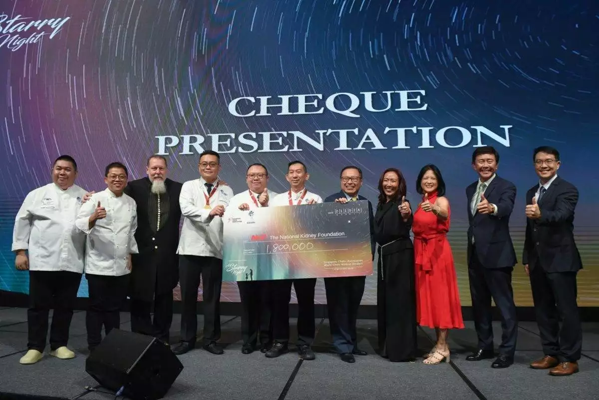 World Chefs Without Borders Charity Dinner Raises 1.8 Million SGD for Kidney Patients in Singapore